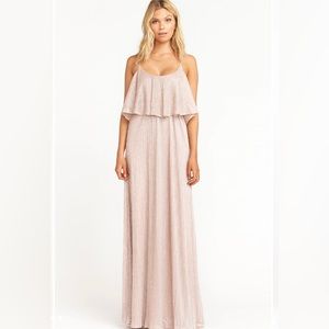 Caitlin Ruffle Maxi Bridesmaid Dress